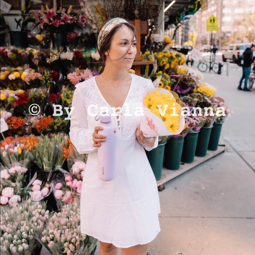 BSBGeneration White Long Sleeve Lace Dress